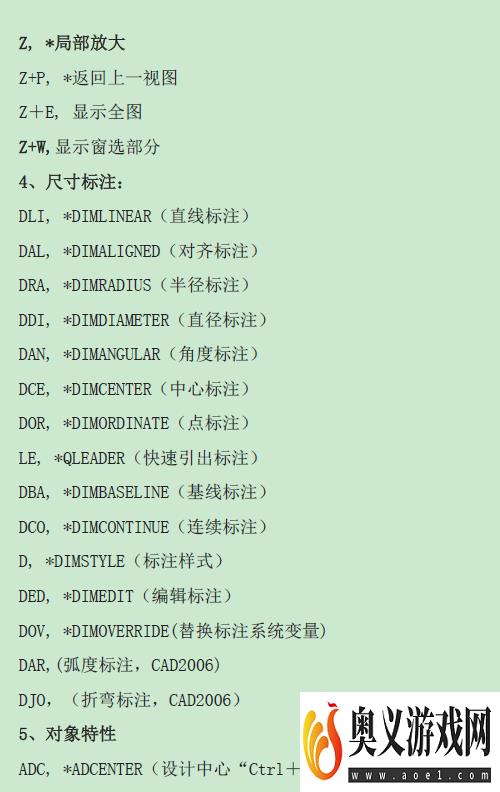 CAD绘图常用快捷键大全